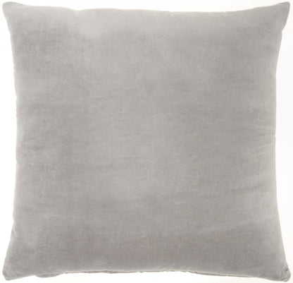 20" Gray Cotton Throw Pillow