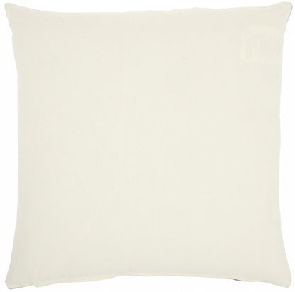 20" Gray Cotton Throw Pillow
