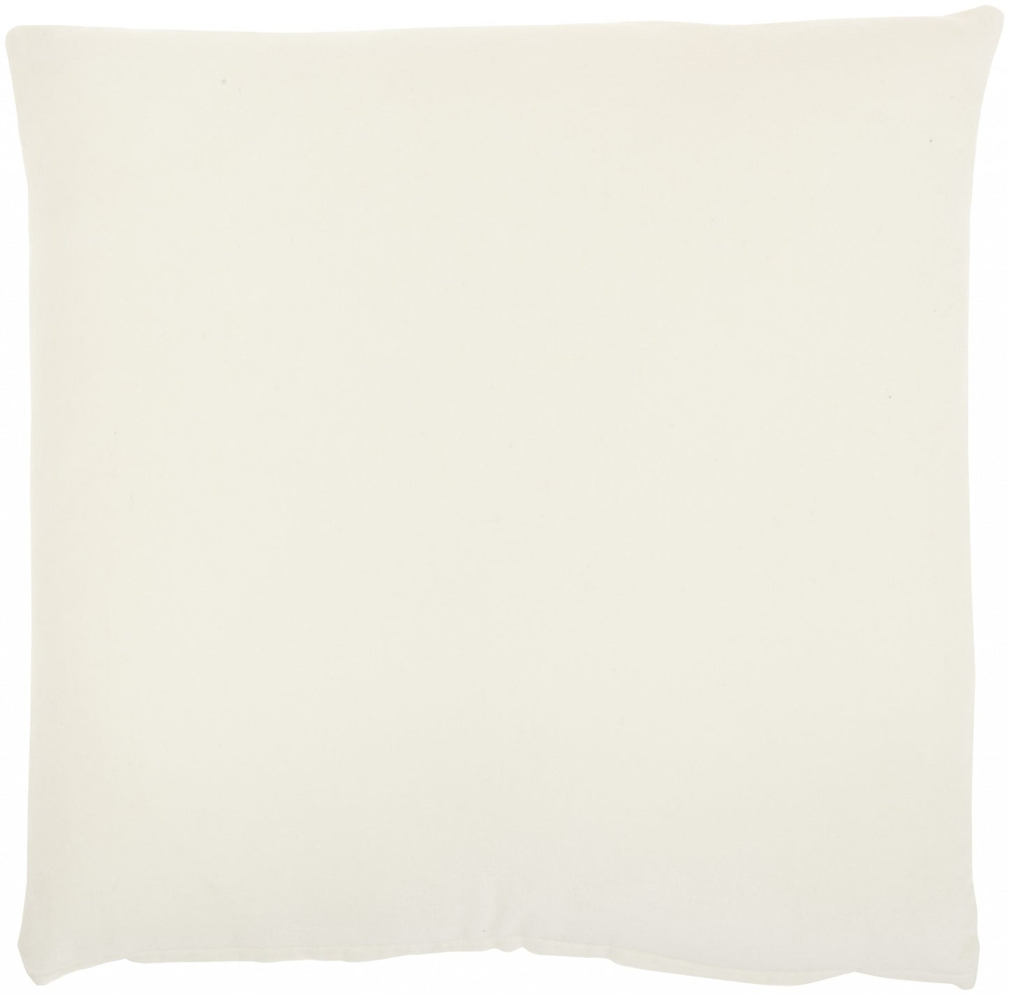 16" Ivory Cotton Throw Pillow