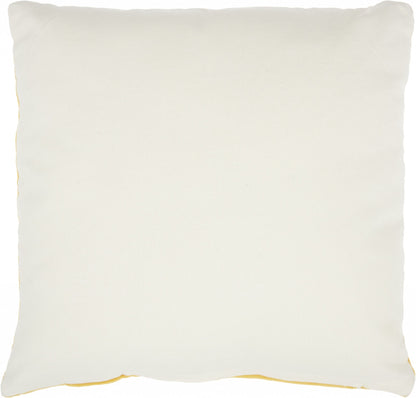 16" X 16" Yellow Solid Color Velvet Throw Pillow