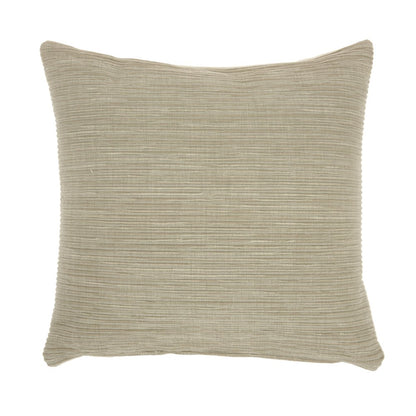 Taupe Distressed Stripes Throw Pillow