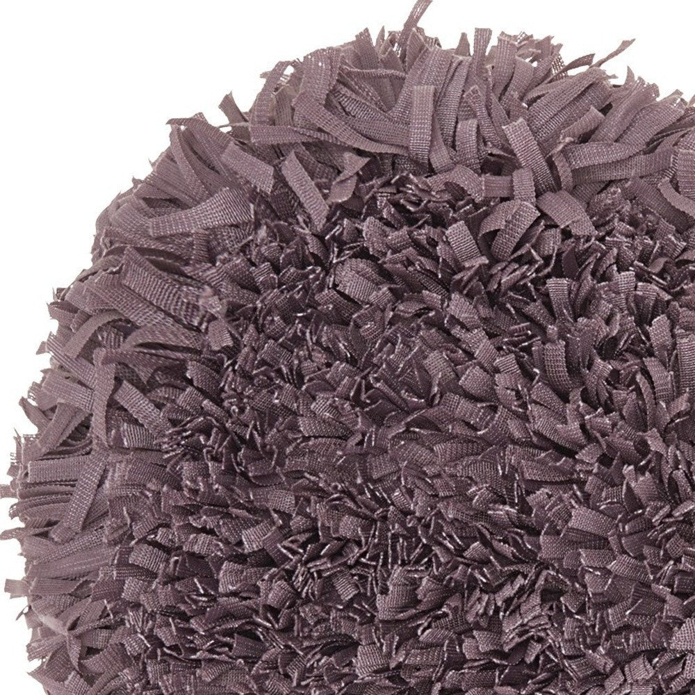 Heart Shaped Lavendar Shag Accent Pillow