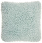 20" Celadon Shag Throw Pillow with Texture