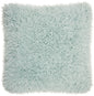 20" Celadon Shag Throw Pillow with Texture