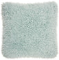 20" Celadon Shag Throw Pillow with Texture