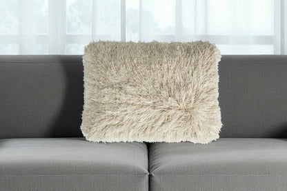 14" X 20" Beige Throw Pillow