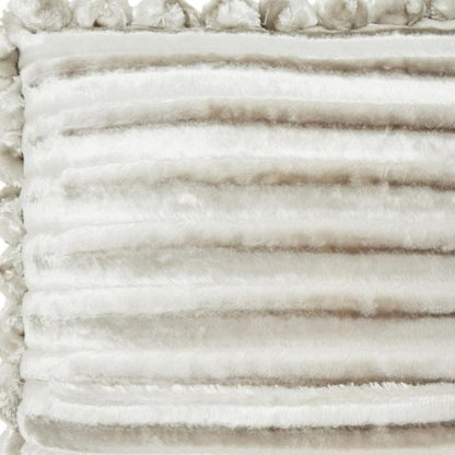 20" Silver Throw Pillow