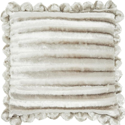 20" Silver Throw Pillow