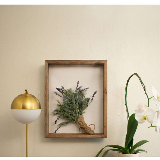 12" x 12" Gray Wood Hanging Picture Frame