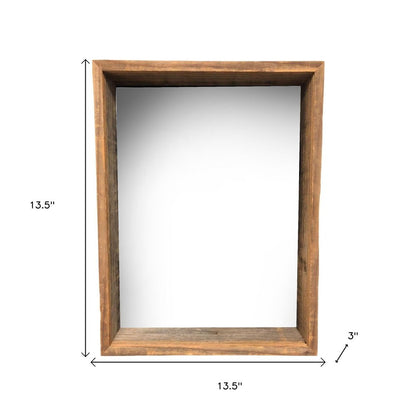12" x 12" Gray Solid Wood Hanging Picture Frame