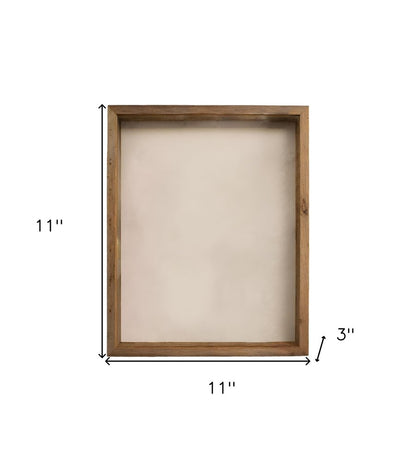 6" x 6" Gray Solid Wood Tabletop Picture Frame