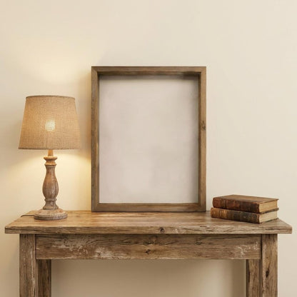 6" x 6" Gray Solid Wood Tabletop Picture Frame