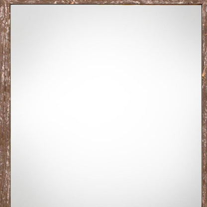 10" x 10" Brown Solid Wood Hanging Picture Frame