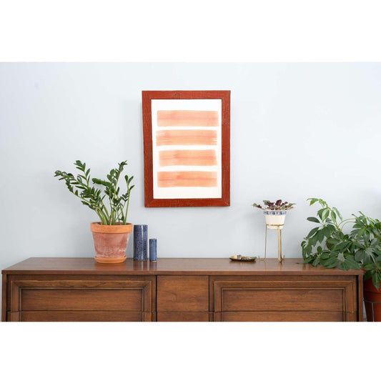 10" x 10" Red Solid Wood Hanging Picture Frame