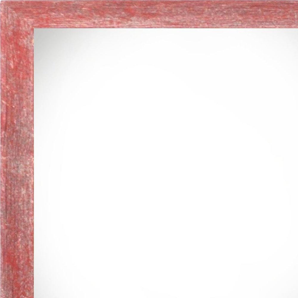 10" x 10" Red Wood Hanging Picture Frame
