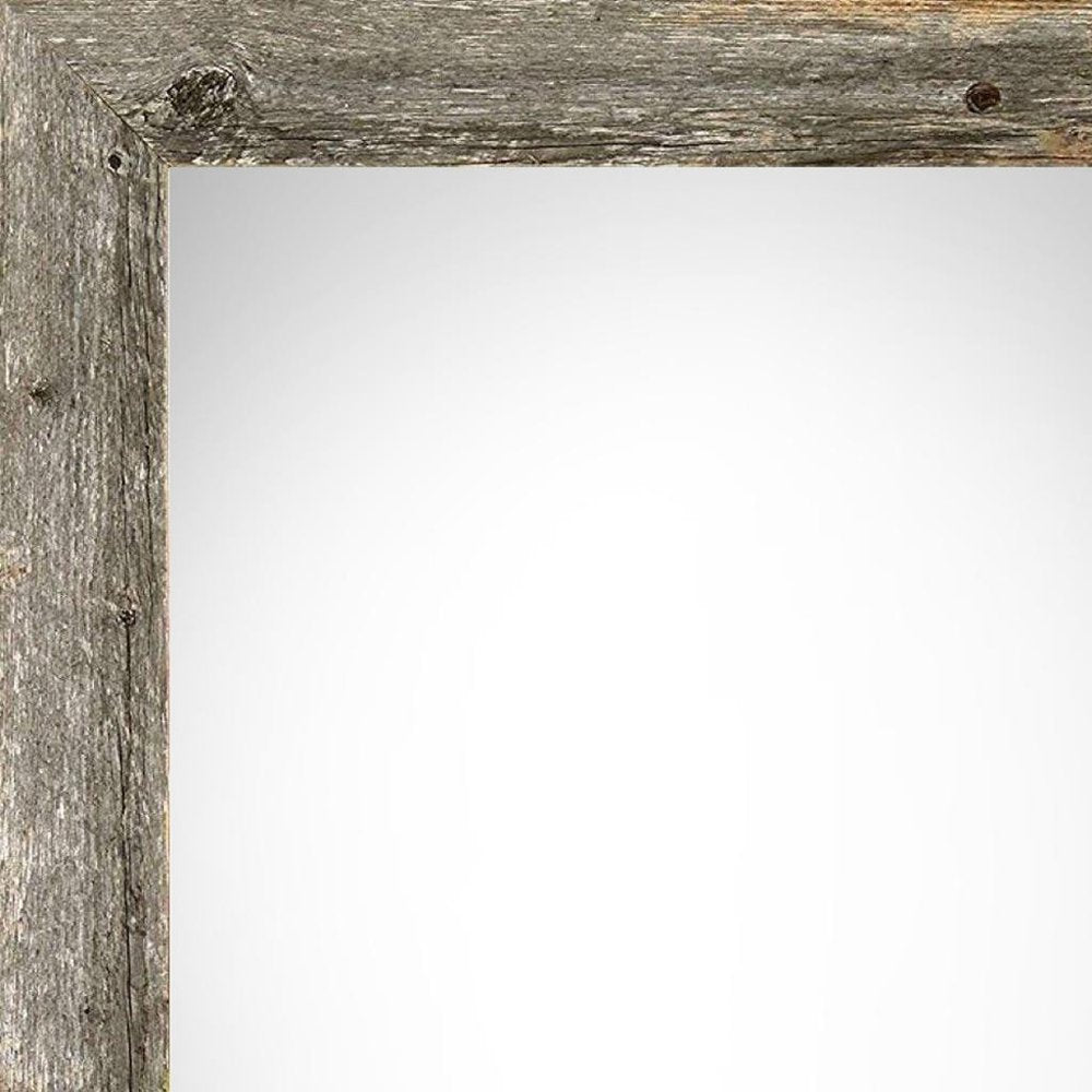 10" x 20" Gray Wood Hanging Picture Frame