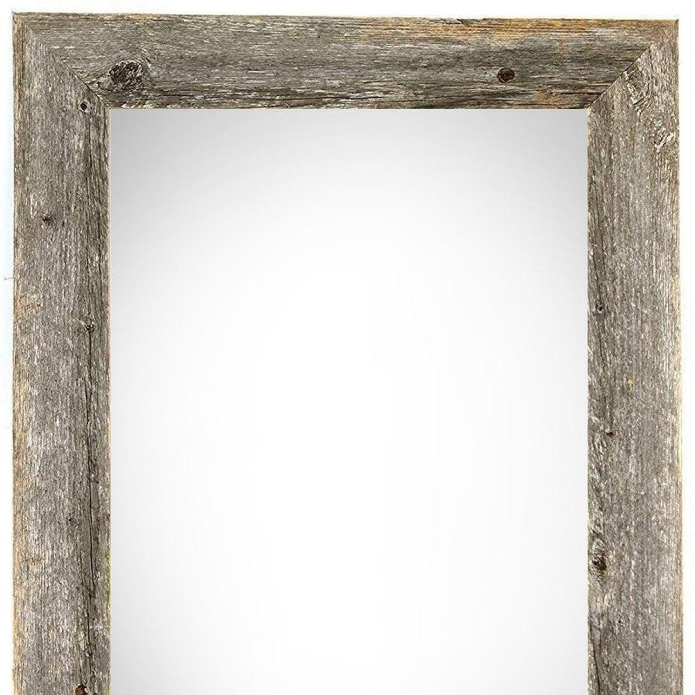 10" x 20" Gray Wood Hanging Picture Frame