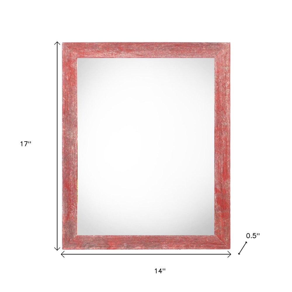 11" x 14" Red Wood Hanging Picture Frame