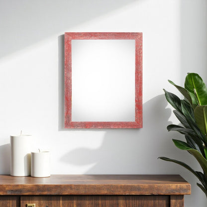 11" x 14" Red Wood Hanging Picture Frame