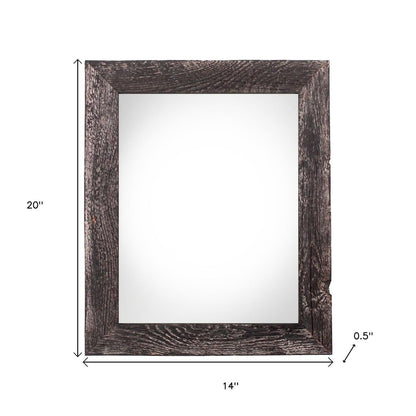 11" x 17" Black Wood Hanging Picture Frame