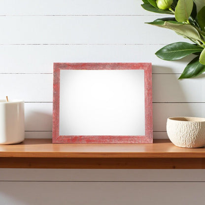 12" x 12" Red Wood Tabletop Picture Frame