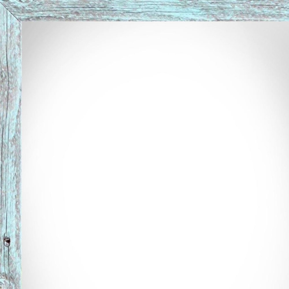 12" x 16" Blue Wood Hanging Picture Frame