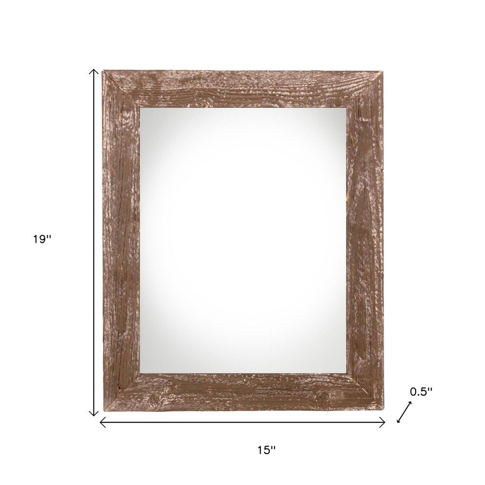 12" x 16" Brown Solid Wood Hanging Picture Frame