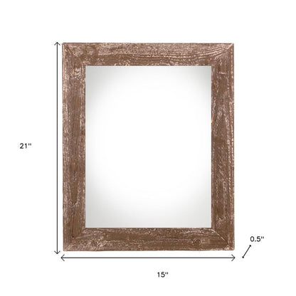 12" x 18" Brown Solid Wood Hanging Picture Frame