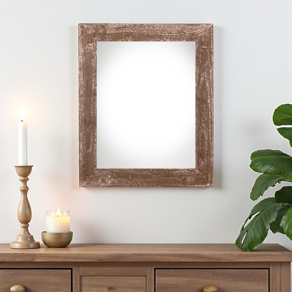 12" x 18" Brown Wood Hanging Picture Frame