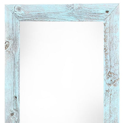 12" x 24" Blue Solid Wood Hanging Picture Frame