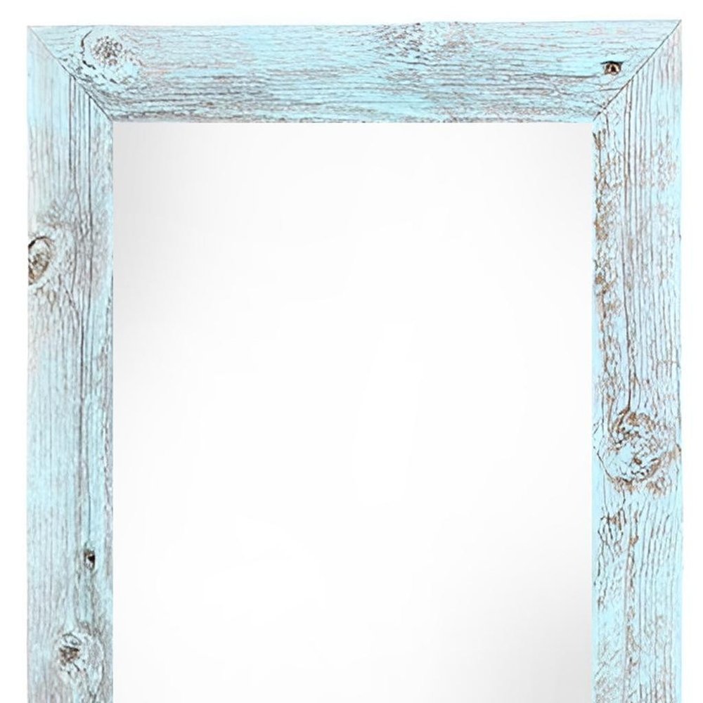 12" x 24" Blue Wood Hanging Picture Frame
