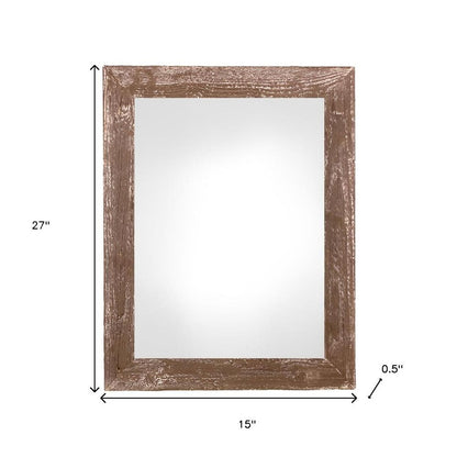 12" x 24" Espresso Solid Wood Hanging Picture Frame