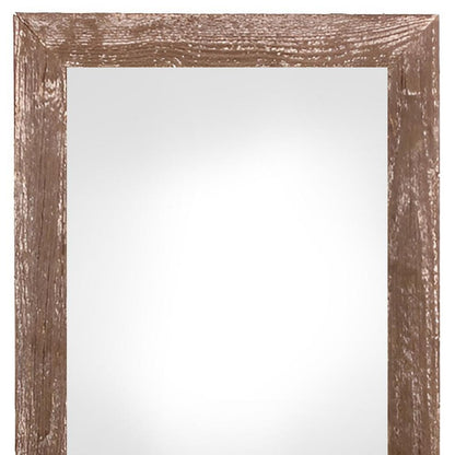 12" x 24" Brown Wood Hanging Picture Frame
