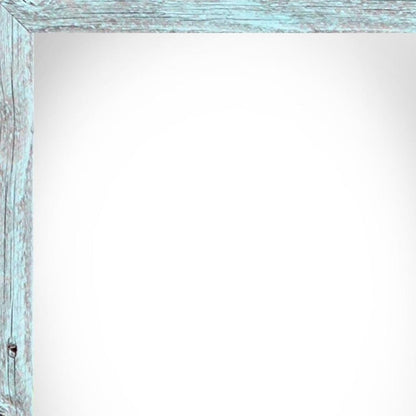 13" x 19" Blue Wood Hanging Picture Frame