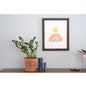 14" x 18" Black Solid Wood Hanging Picture Frame