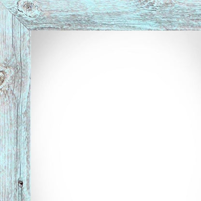 14" x 18" Blue Wood Hanging Picture Frame