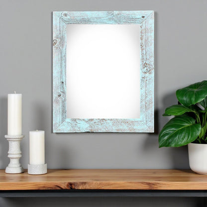 14" x 18" Blue Wood Hanging Picture Frame