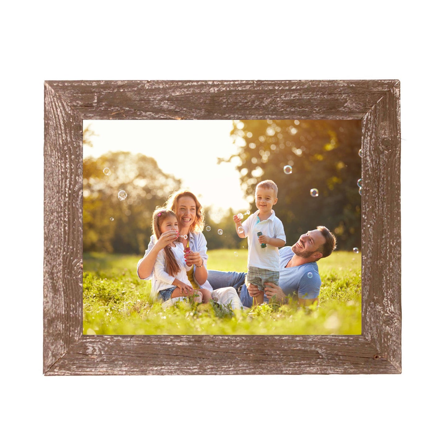 14" X 18" Rustic Farmhouse Espresso Wood Frame