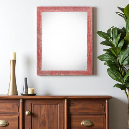 14" x 18" Red Solid Wood Hanging Picture Frame