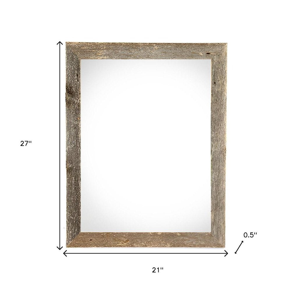 18" x 24" Gray Solid Wood Hanging Picture Frame