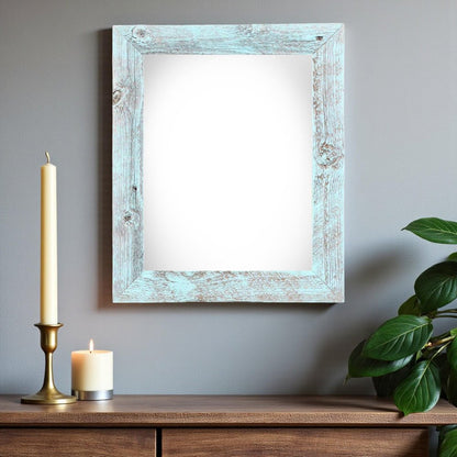18" x 24" Blue Wood Hanging Picture Frame