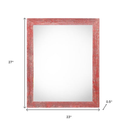 20" x 24" Red Solid Wood Hanging Picture Frame