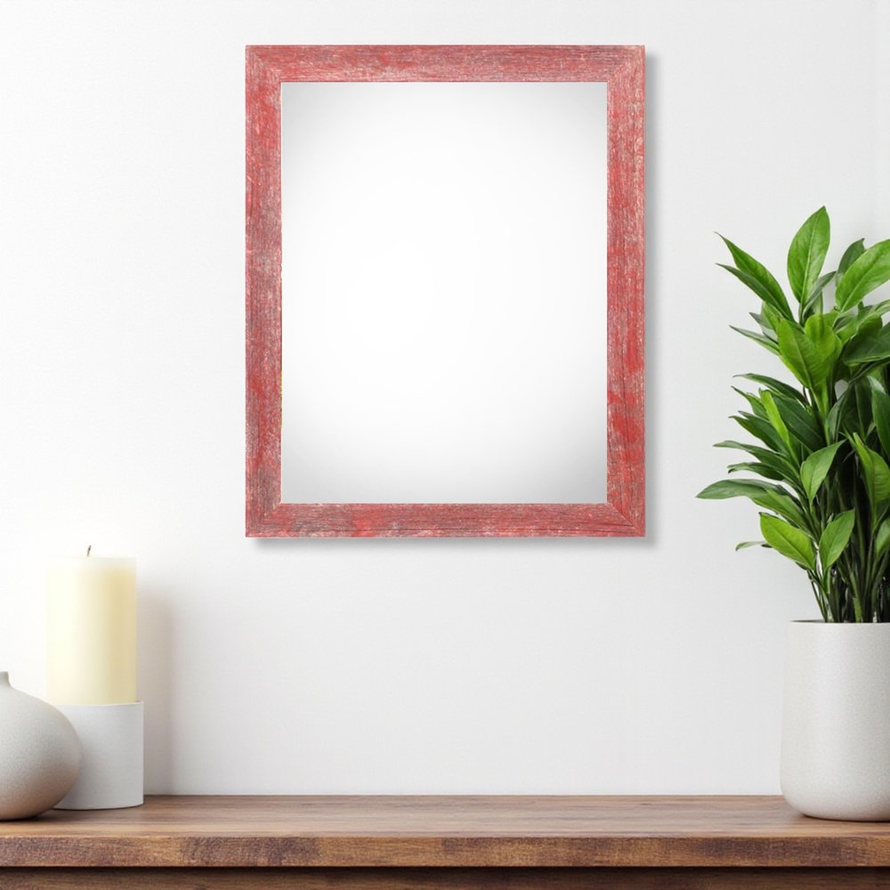 20" x 24" Red Solid Wood Hanging Picture Frame