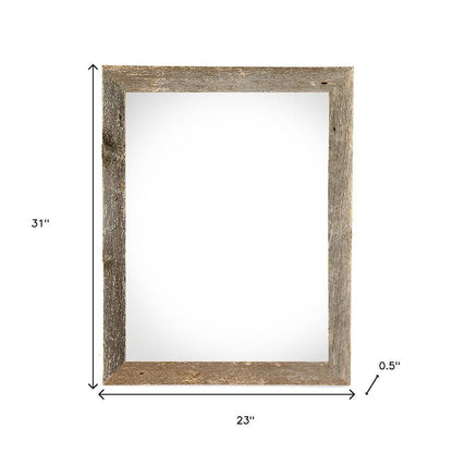 20" x 28" Gray Solid Wood Hanging Picture Frame