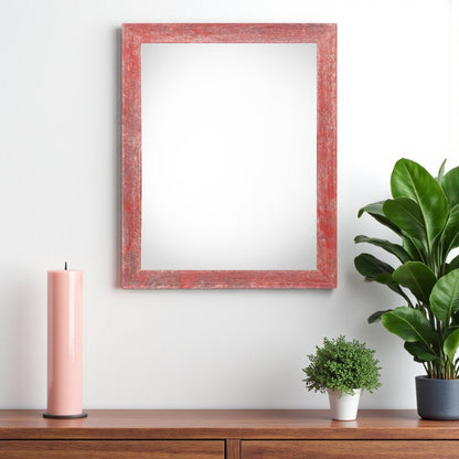 20" x 28" Red Solid Wood Hanging Picture Frame