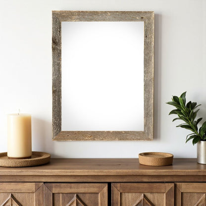 20" x 30" Gray Solid Wood Hanging Picture Frame