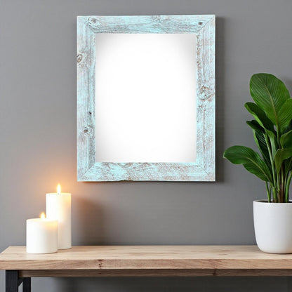 20" x 30" Blue Wood Hanging Picture Frame