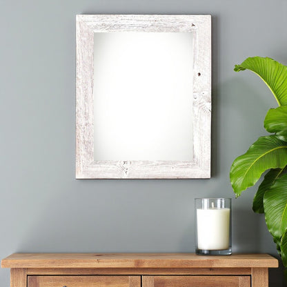 20" x 30" White Solid Wood Hanging Picture Frame