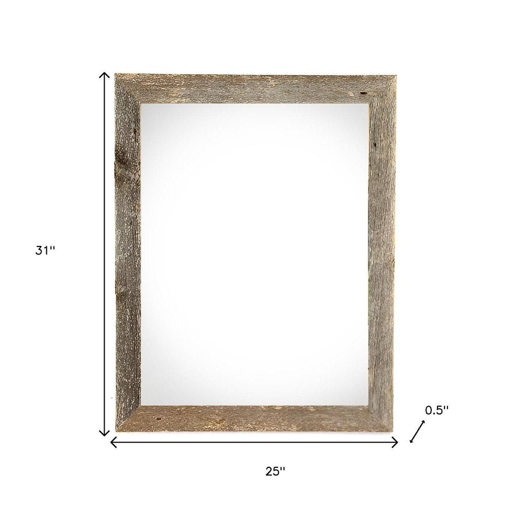 22" x 24" Gray Wood Hanging Picture Frame