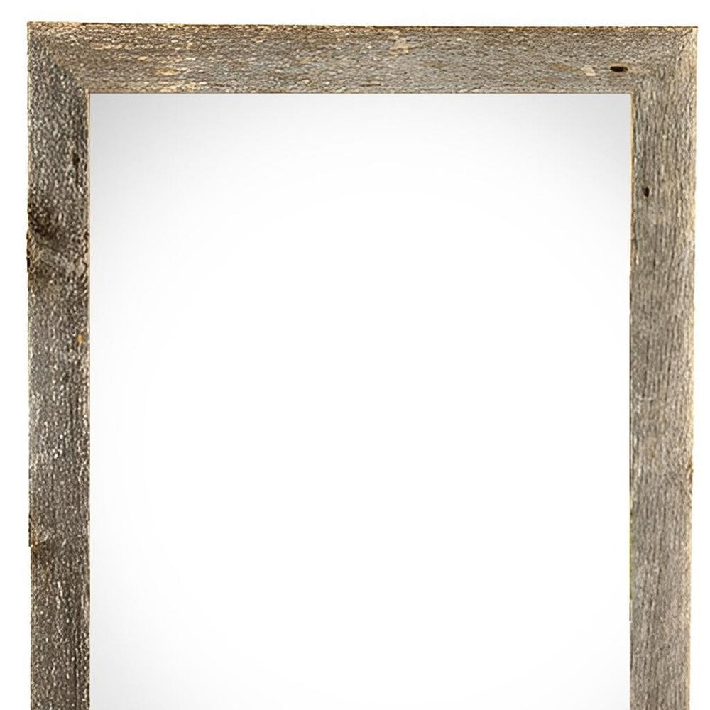 22" x 24" Gray Wood Hanging Picture Frame